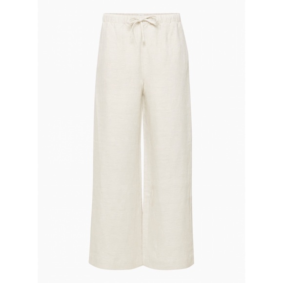 Wilfred Pants - Aritzia Wilfred Lodge Linen Pant in natural ecru (beige), size XS